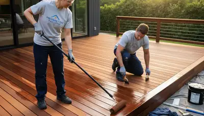 Professional deck staining and wood painting in Los Angeles, CA for lasting outdoor protection