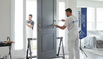 Professional door painting service in Los Angeles, CA with durable exterior finish