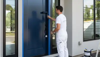 Professional door painting and refinishing in Los Angeles, CA enhancing curb appeal and durability
