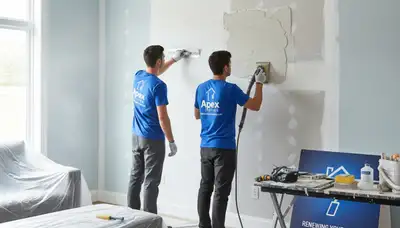 Professional drywall repair and wall restoration by expert painters in Los Angeles, CA home