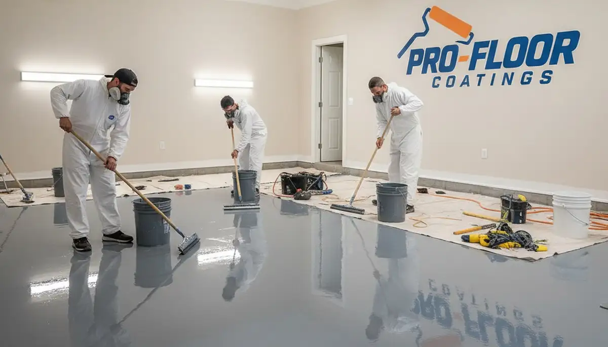 Professional epoxy floor coating in Los Angeles CA for garages and commercial spaces