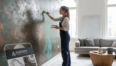 Professional faux painting and decorative wall finishes in Los Angeles, CA home interior