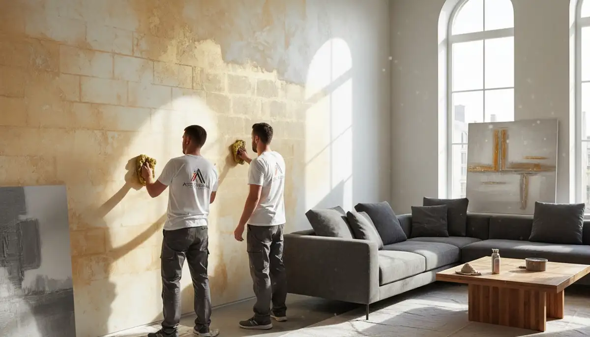 Professional faux painting and decorative wall finishes in Los Angeles, CA home interior