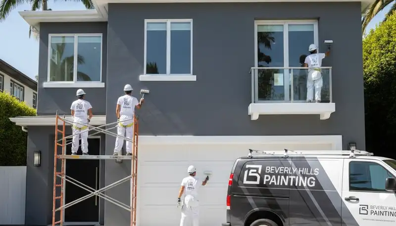House painting contractor in Los Angeles, CA serving residential exterior painting projects