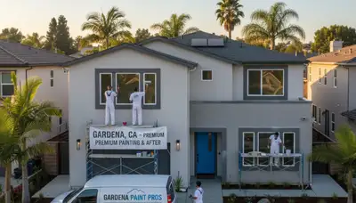 House painting crew serving Los Angeles, CA, for residential interior and exterior painting projects