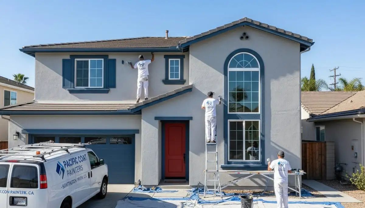 House painting team in Los Angeles, CA providing professional exterior and interior painting services