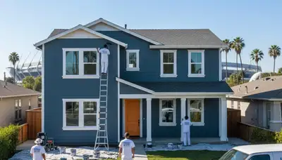House painters serving Los Angeles, CA with professional interior and exterior painting services