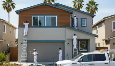 House painting crew serving Los Angeles, CA with professional interior and exterior painting services