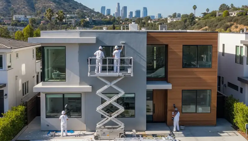 Professional house painting services in Los Angeles, CA for interior and exterior home painting projects