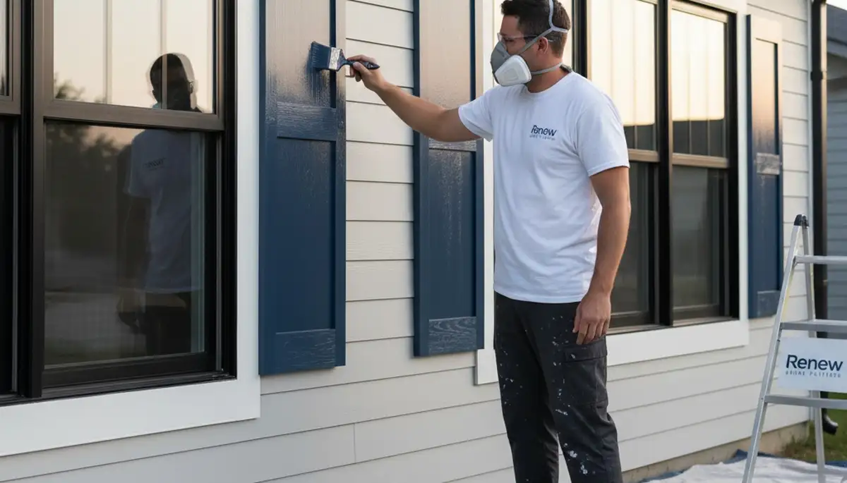 Professional shutter painting and refinishing in Los Angeles, CA for weather-resistant curb appeal